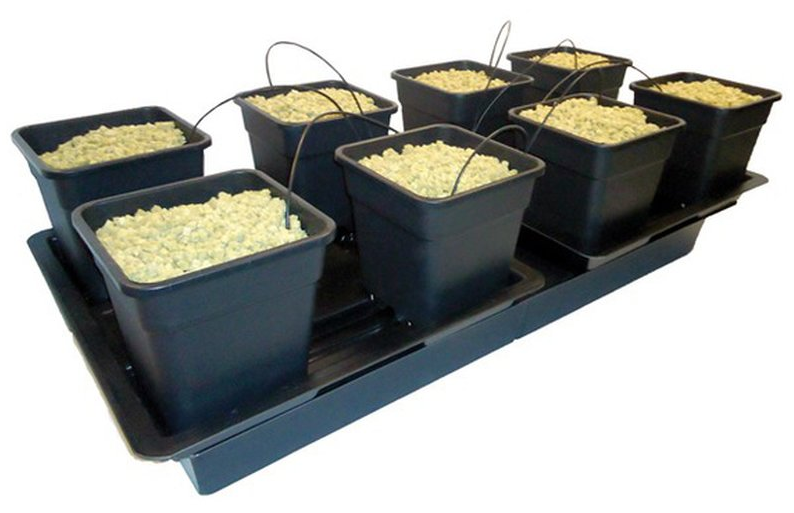 Nutriculture Wilma XL Wide 8 Hydrosystem 8 x 18L 190x90x20cm