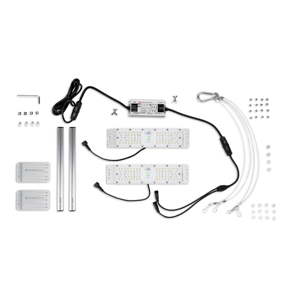 GrowlightSystems TentyProX2 100W Vollspektrum inkl UV FR IR OHNE System-Schienen (separat erhältlich)