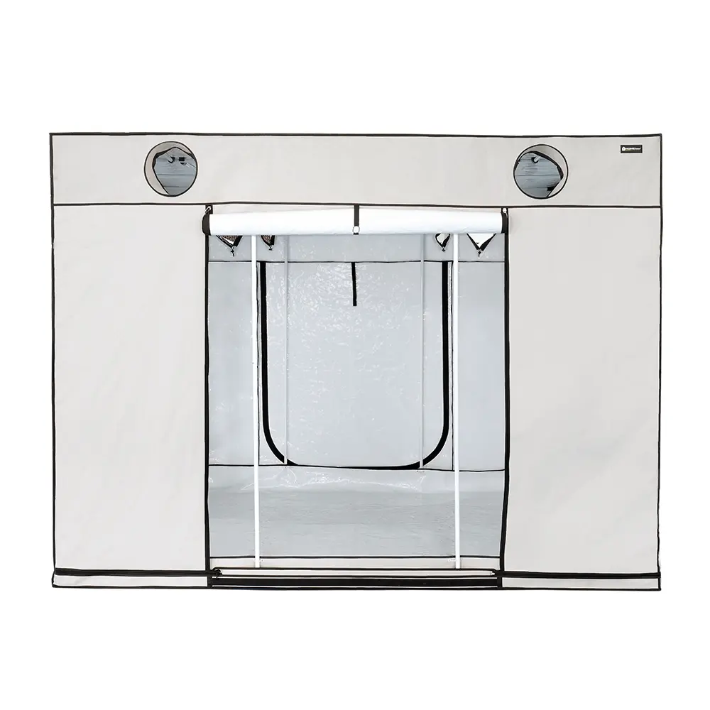 HOMEbox Ambient Q300+ von vorne offen HOMEbox Ambient Q300+ PAR+ 3x3x2,2m 9qm Details 2