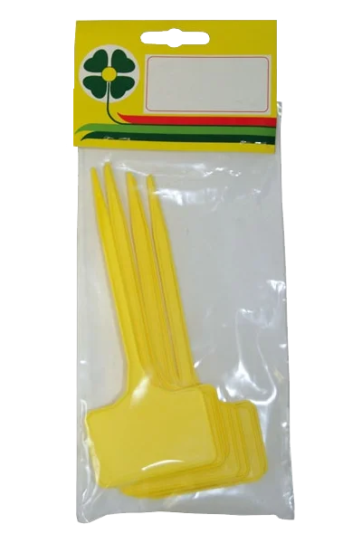 Schildetiketten gelb 7Stk Detail