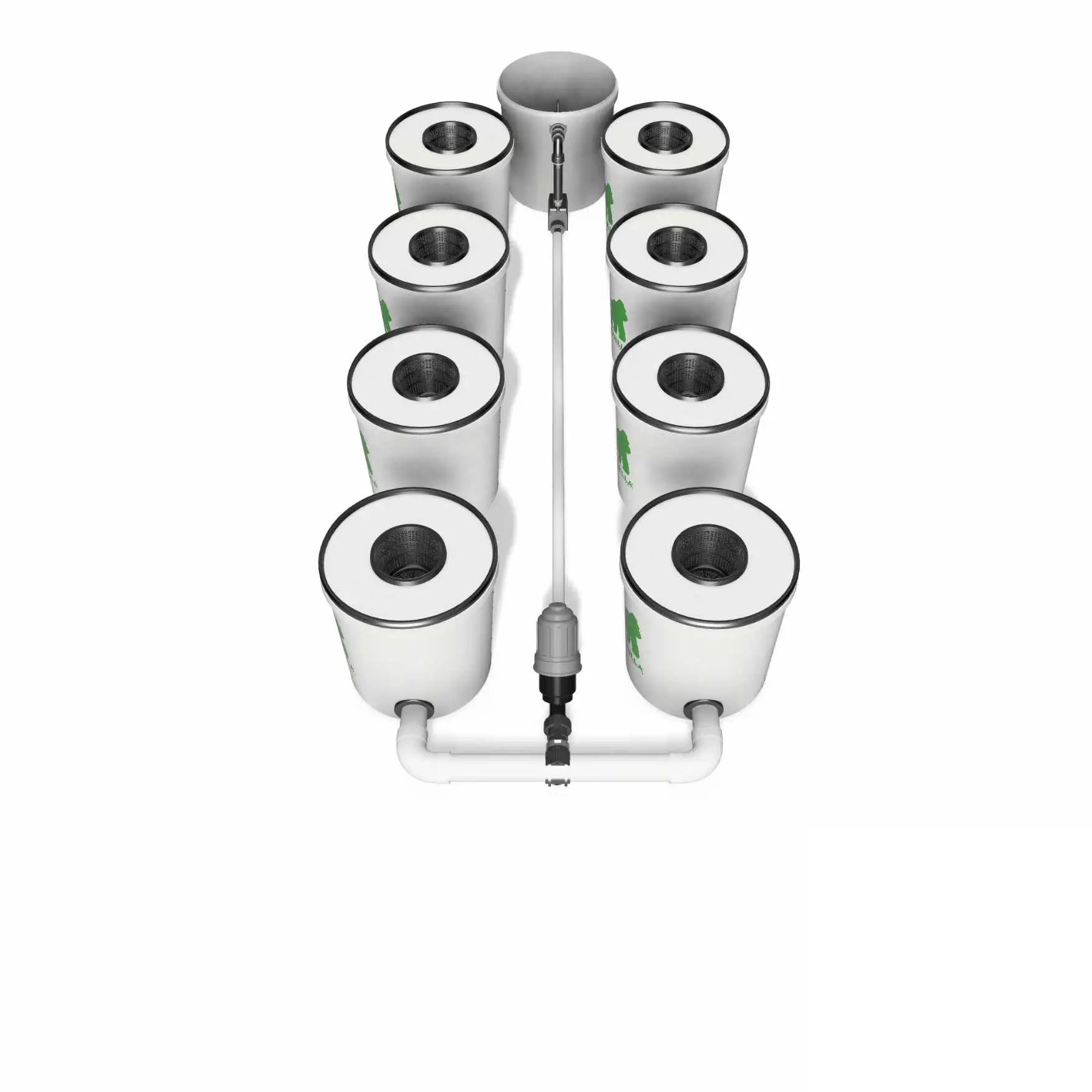 Growrilla RDWC SPRO _ 8-Topfe 19L Details 1