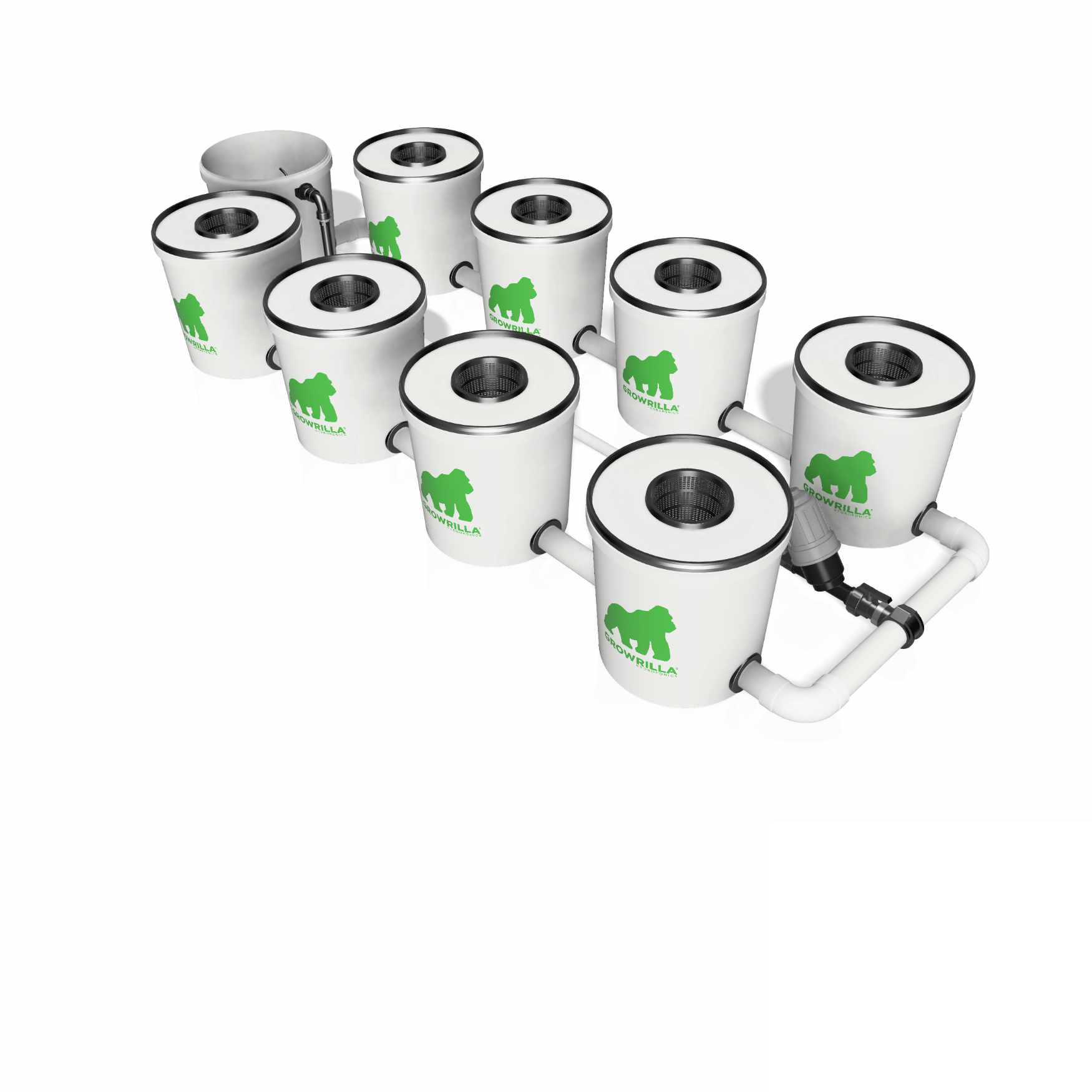 Growrilla RDWC SPRO _ 8-Topfe 19L