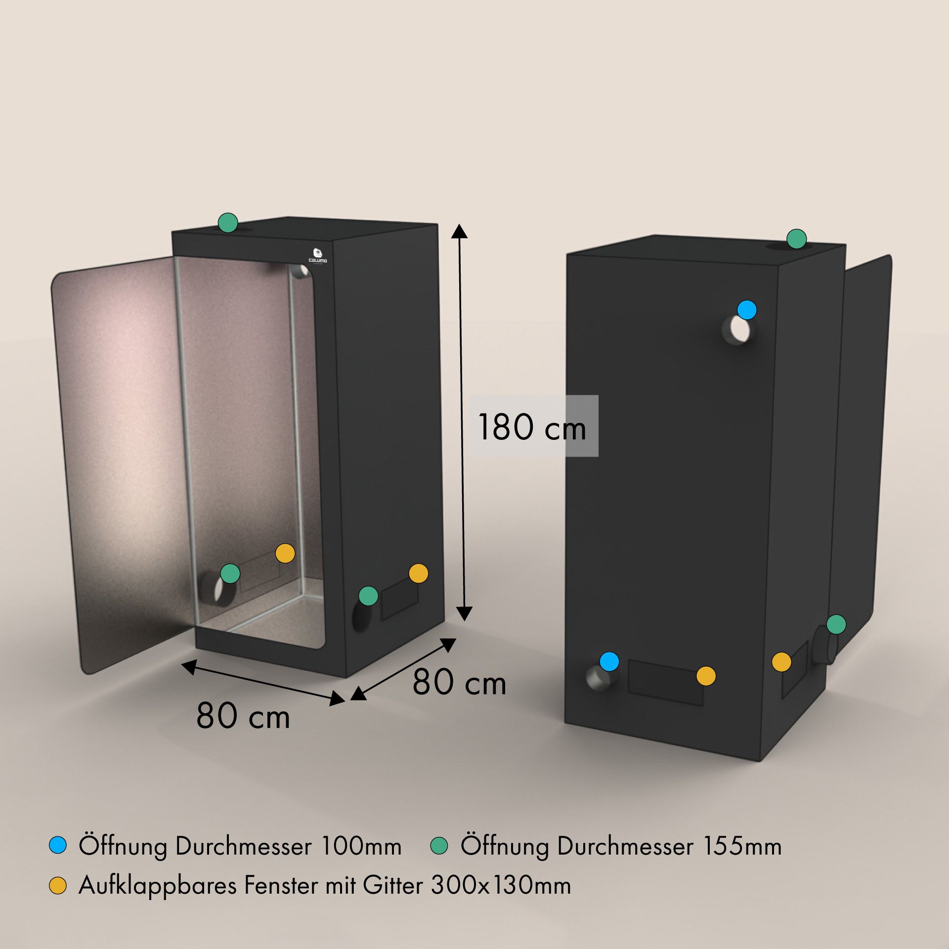 Caluma Skin Growbox 80x80x180cm