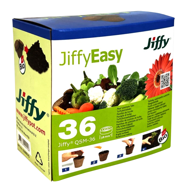 Jiffy Anzuchtwürfel, Quelltöpfe aus Torf, 36 Stk.