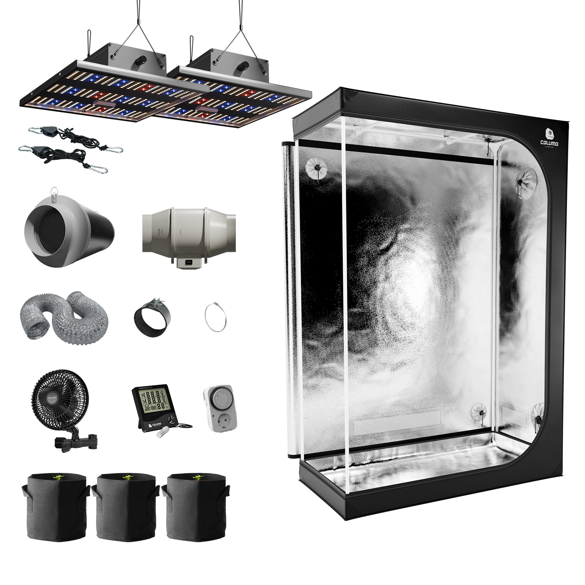 Growbox Komplettset Ambient One-Box _ 150W _ 60x120cm