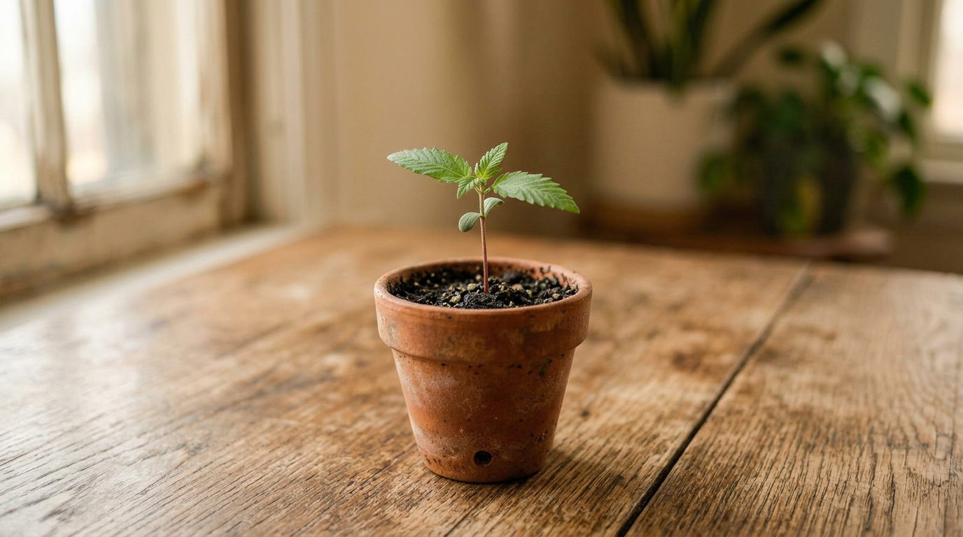 Small Cannabis Plant