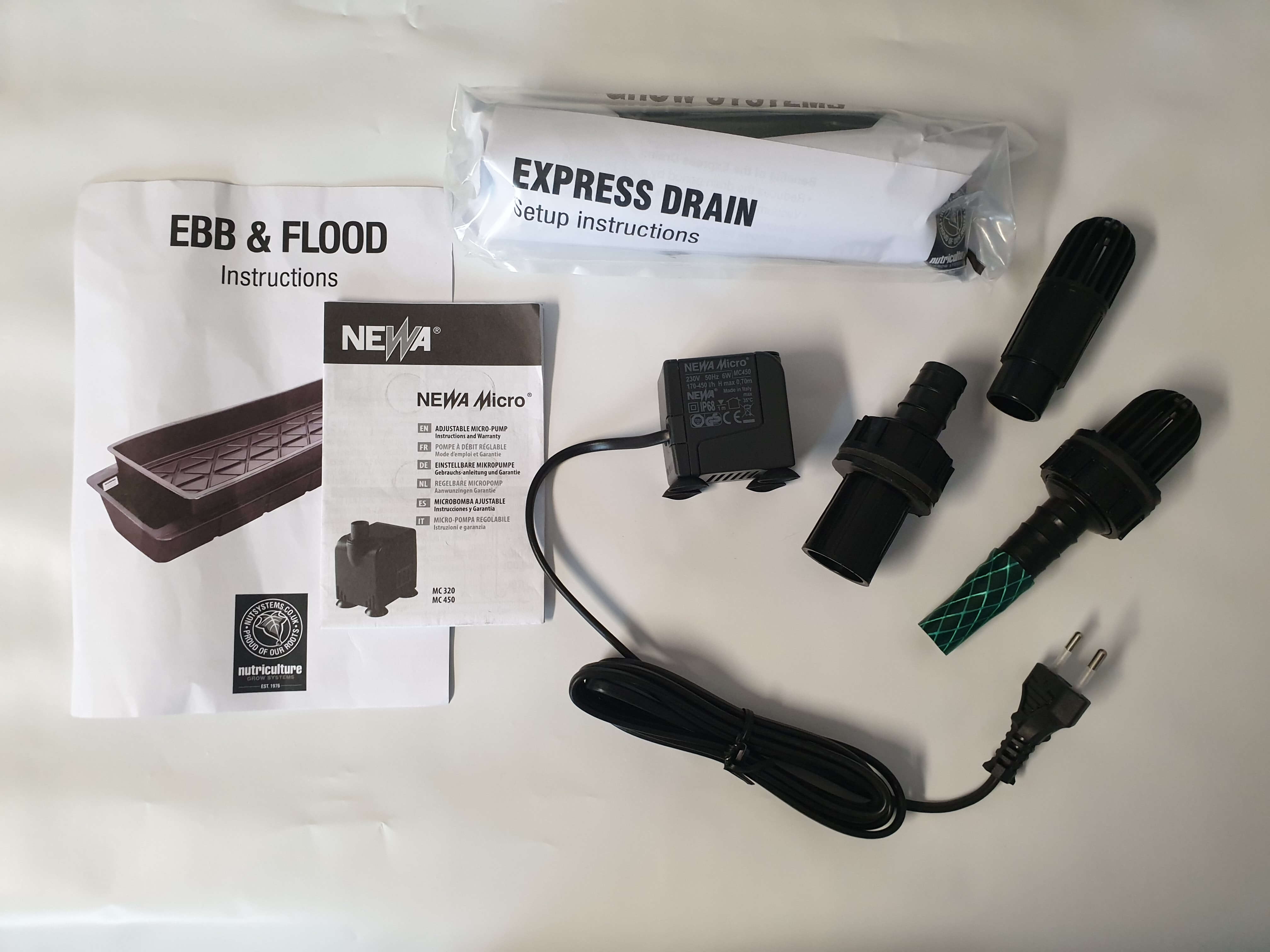 Nutriculture Ebbe Flut 120 KITBOX Bewässerungssystem Details 2