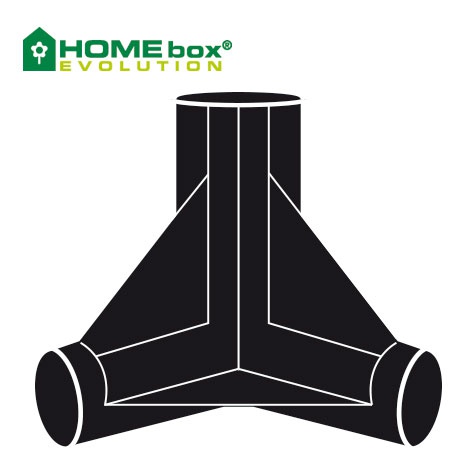 HOMEbox 3-Wege-Eckverbinder Spare Parts 22mm 4Stk