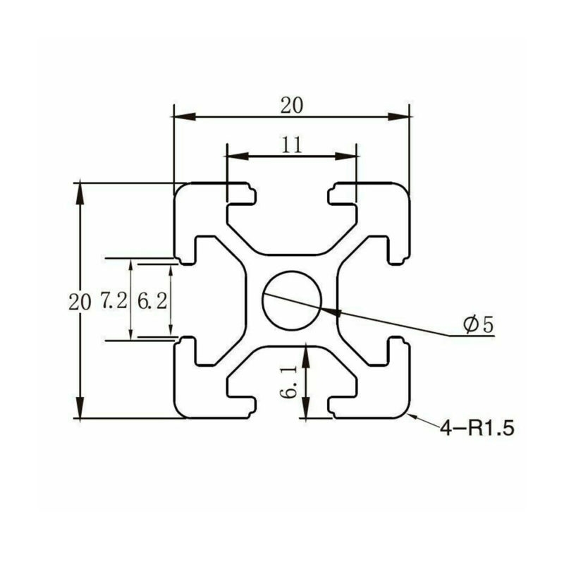 GrowlightSystems System-Schienen TentyPro 30 cm