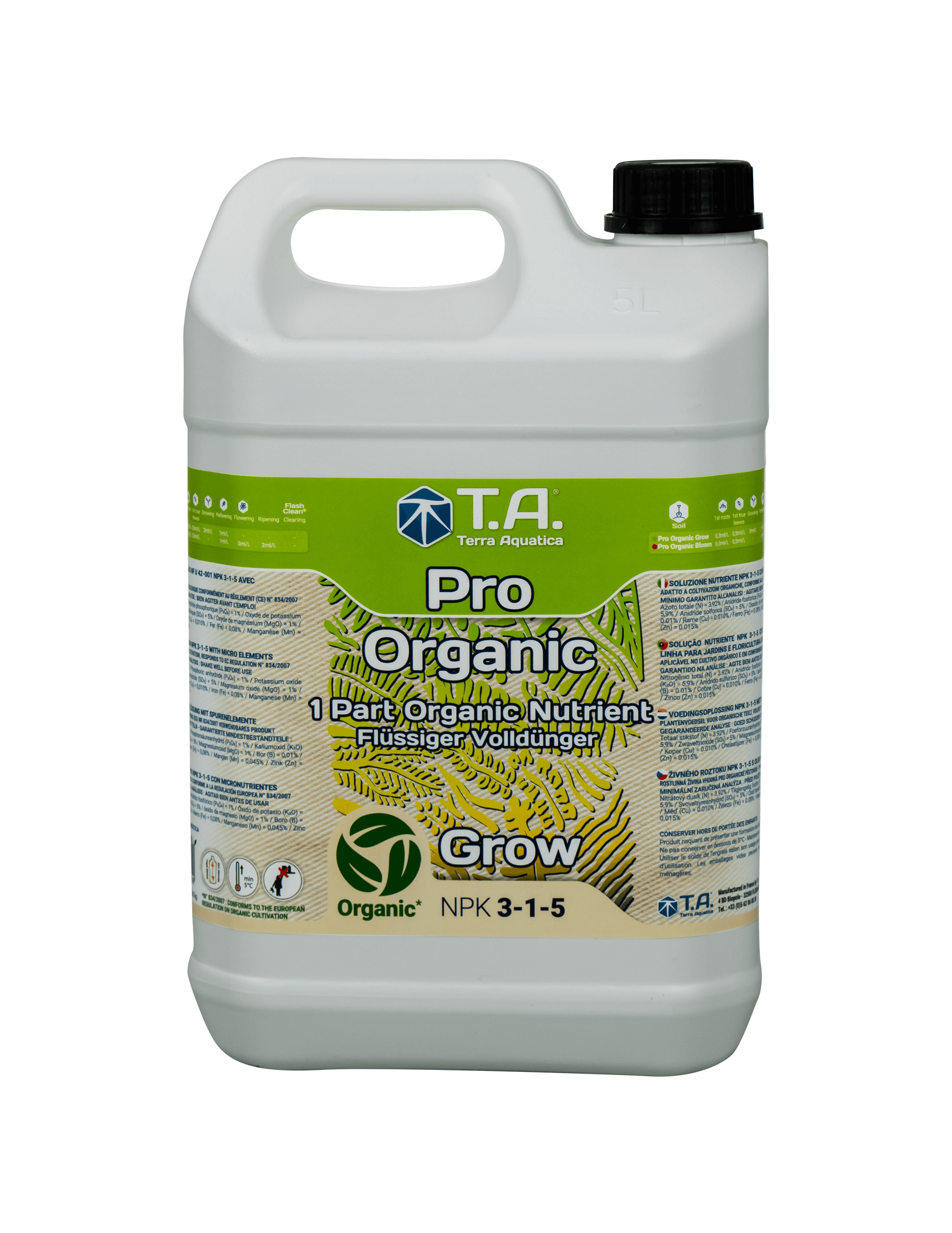 T.A. Pro Organic Grow biologischer Wuchsdünger 5L