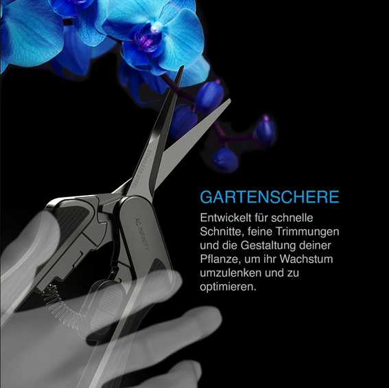Gartenschere aus Edelstahl, ergonomisches Leichtgewicht, gerade Klingen Details 2
