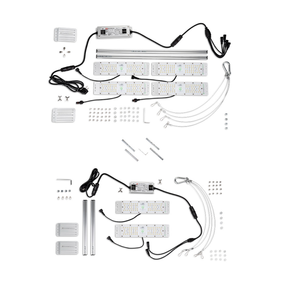 GrowlightSystems TentyProX6 300W Vollspektrum inkl UV FR IR mit System-Schienen 30x60cm