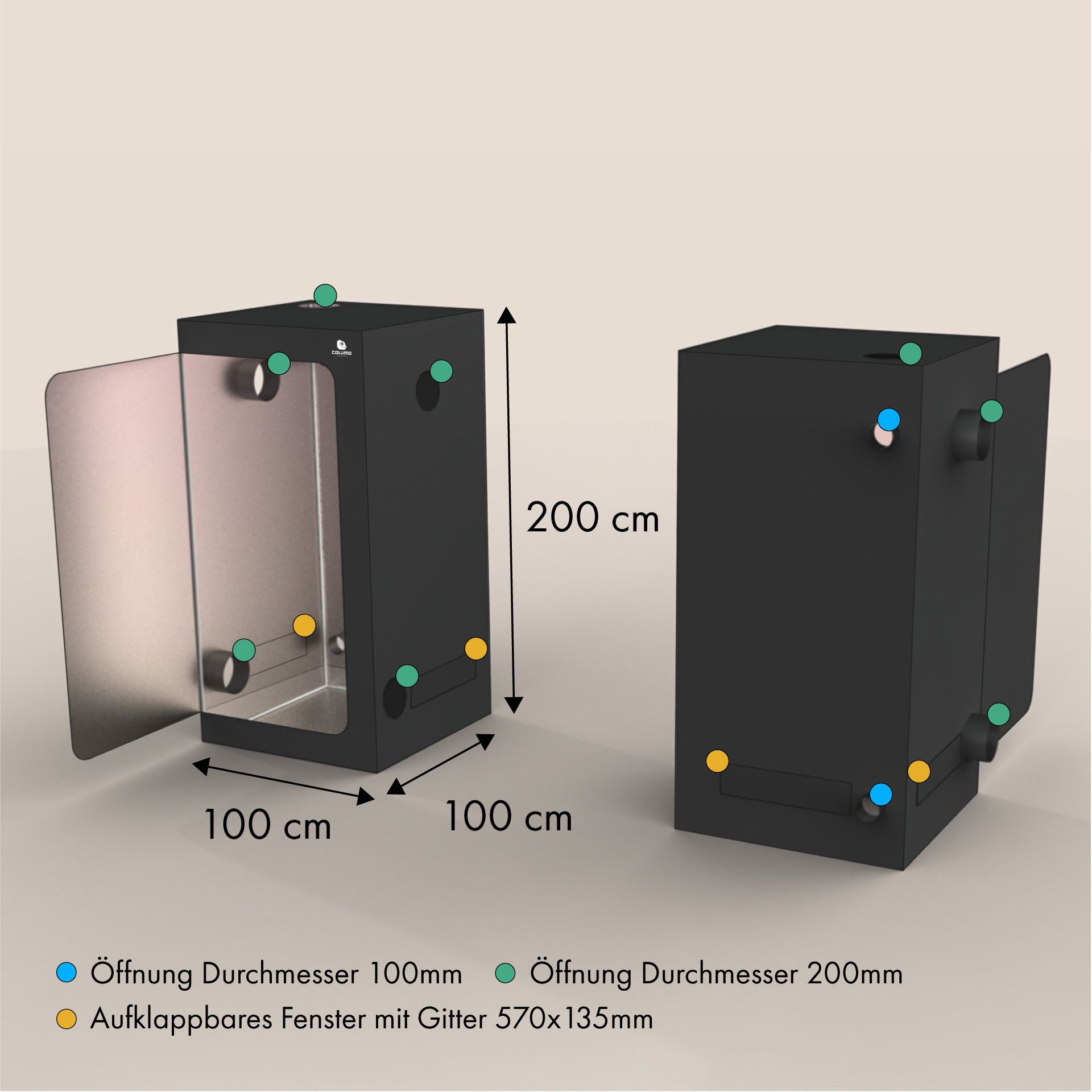 Caluma Skin Growbox 100x100x200cm