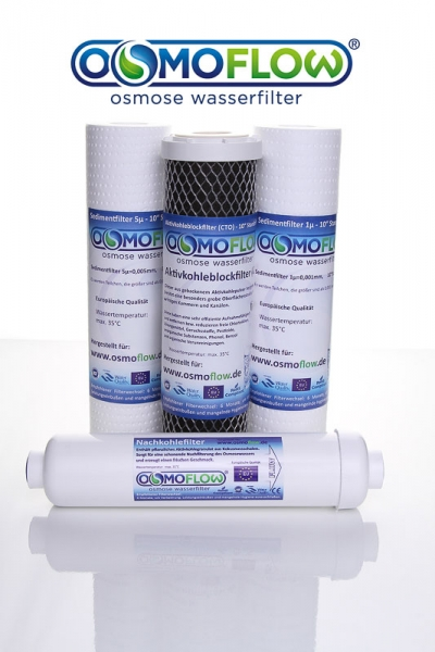 Filtersatz für 5-stufige Osmoseanlage (JG 600 GPD)