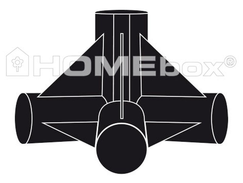 HOMEbox 4-Wege-Eckverbinder Spare Parts 16mm 4Stk