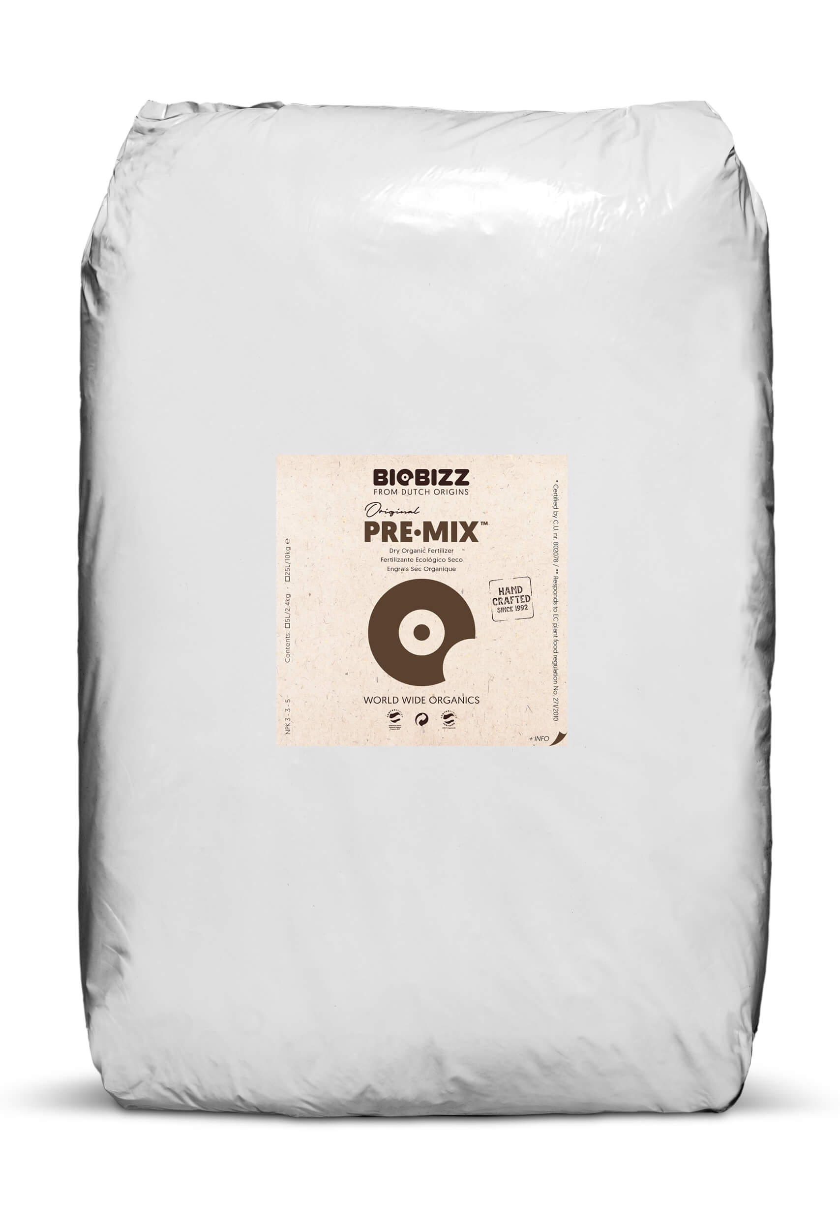 BioBizz PRE MIX biologisches Düngemittel 25L