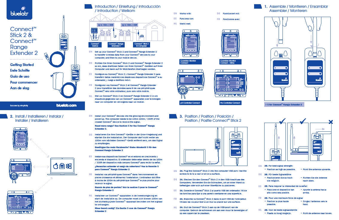 Handbuch Bluelab Connect USB-Stick 2 - Seite 1 von 2