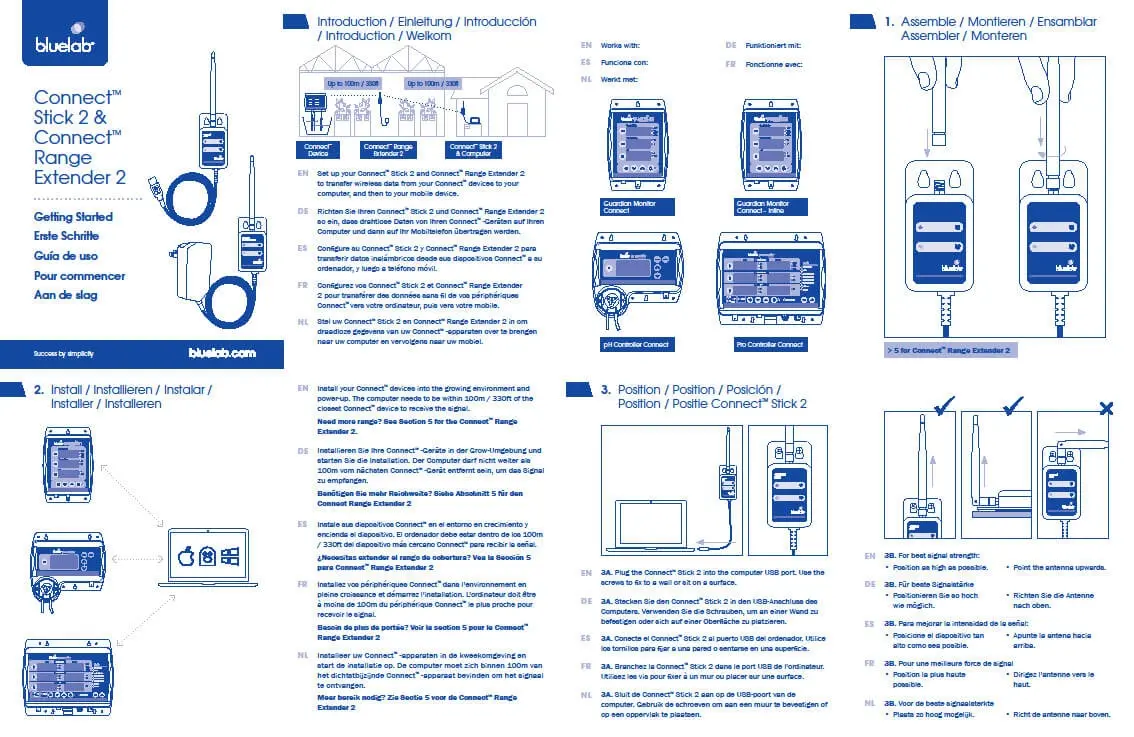 Handbuch Bluelab Connect USB-Stick 2 - Seite 1 von 2