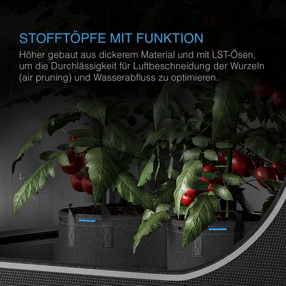 AC Infinity wiederverwendbare Stofftopfe 11L 5er-Pack Details 1