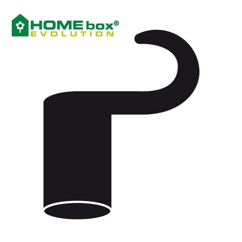 HOMEbox Spare Parts Plastikhaken lang 16mm 4Stk