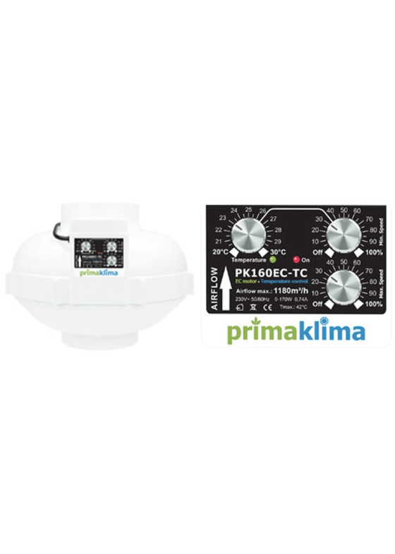 Prima Klima Rohrventilator EC-TC Temp./Speed Controlled 1450m³/h 250mm PK250EC-TC