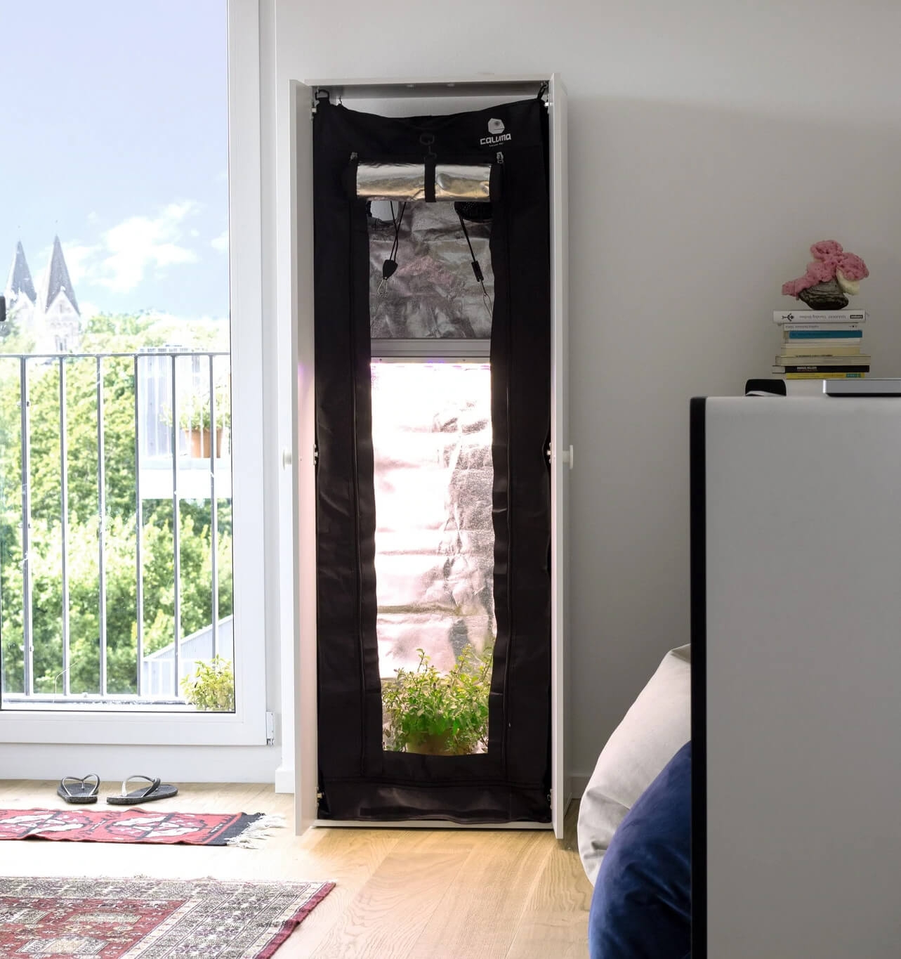 Caluma Readymade 100 Einhänge Zelt für Kleiderschrank Detail