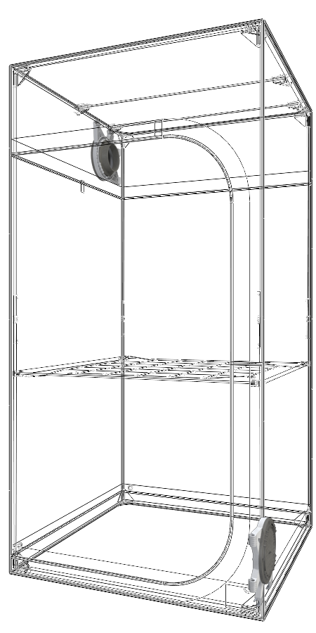 Secret Jardin Dark Street DS90 Growbox 90x90x178cm 