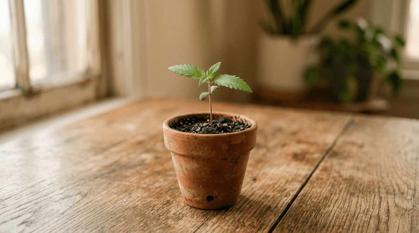 Small Cannabis Plant