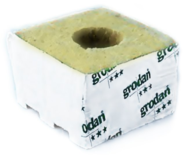 Grodan Kulturblock 10x10x6,5cm großes Loch 1Kt 216Stk