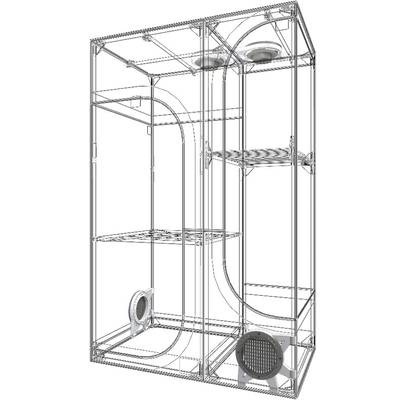 Secret Jardin Dark Room Lodge 100 Rev.4.0 100x60x158cm Details 2