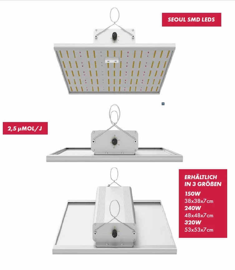 Caluma Force 150W LED Flatboard Vollspektrum