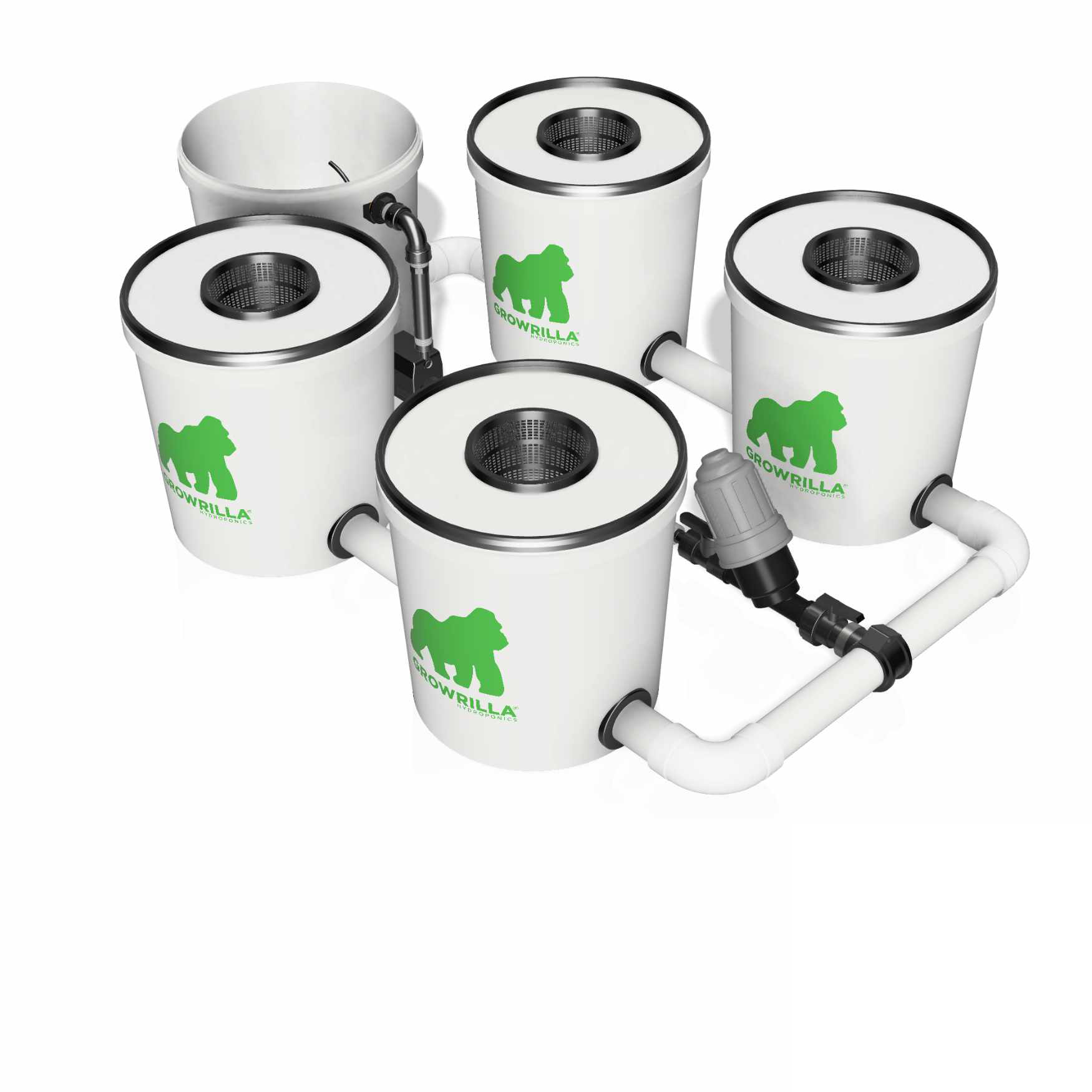 Growrilla RDWC SPRO _ 4-Topfe 19L