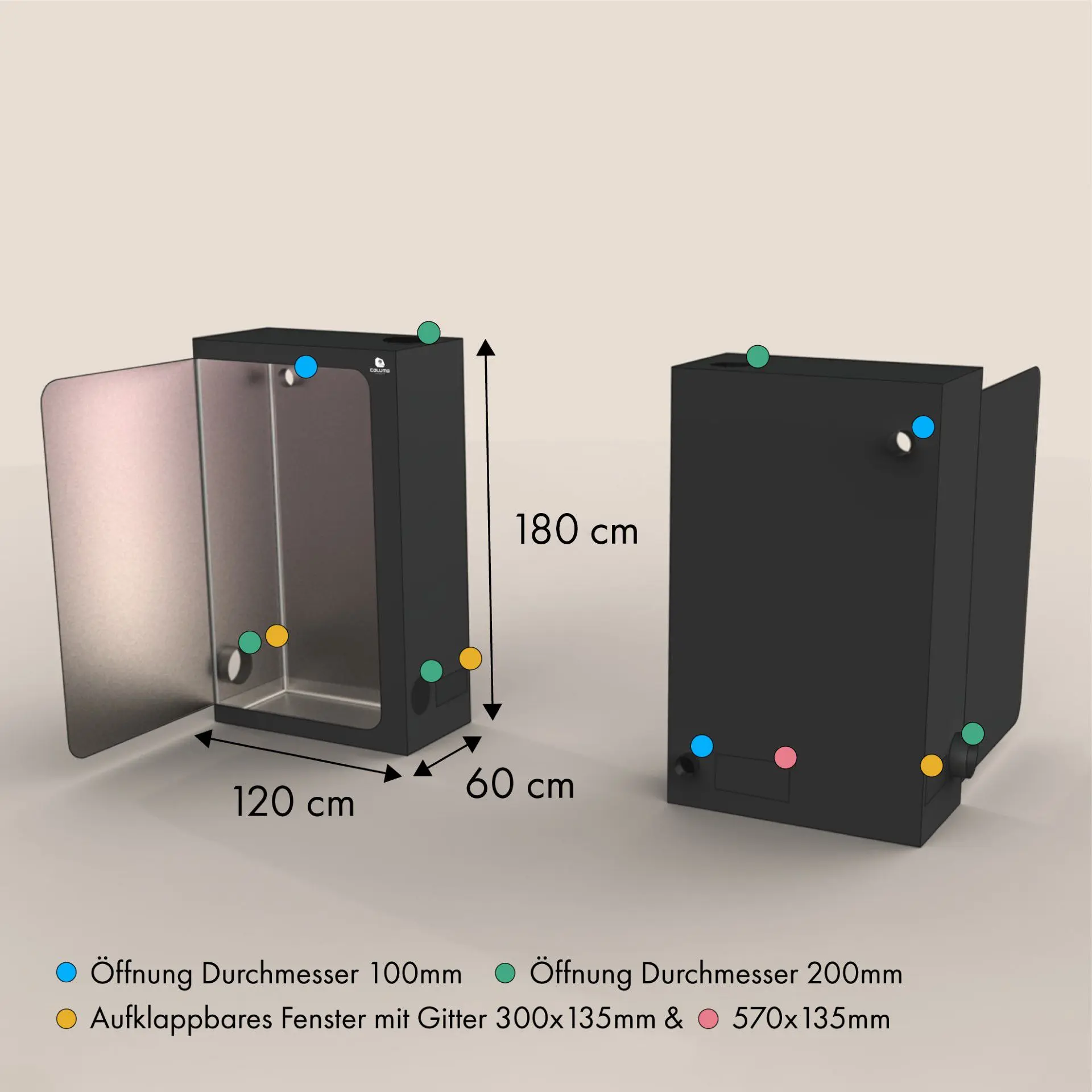 Caluma Skin Growbox 60x120x180cm Caluma Skin Growbox 60x120x180cm
