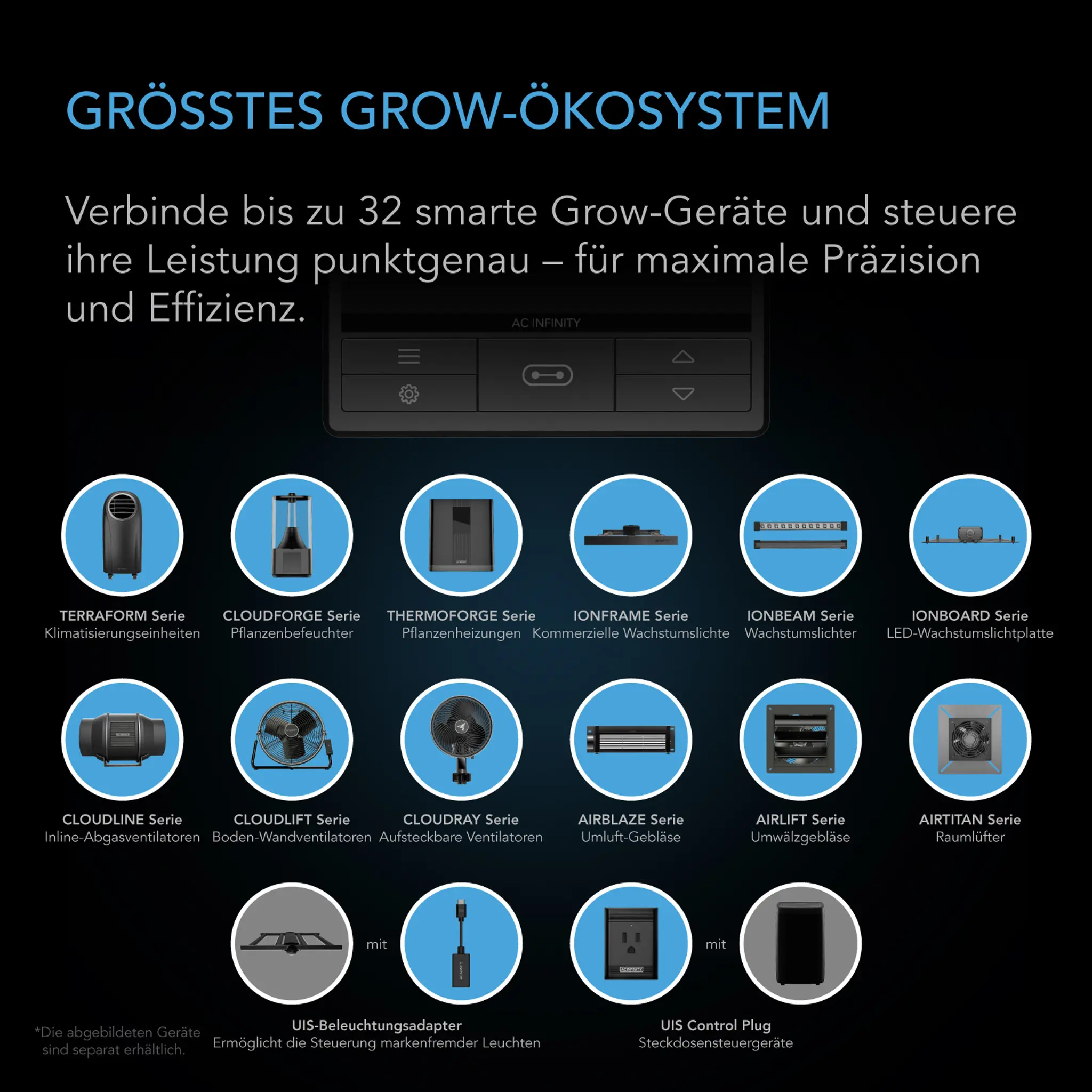 AC Infinity CONTROLLER 69 PRO _ unabhangige Programme fur vier Gerate _ Bluetooth + Wi-Fi Details 1