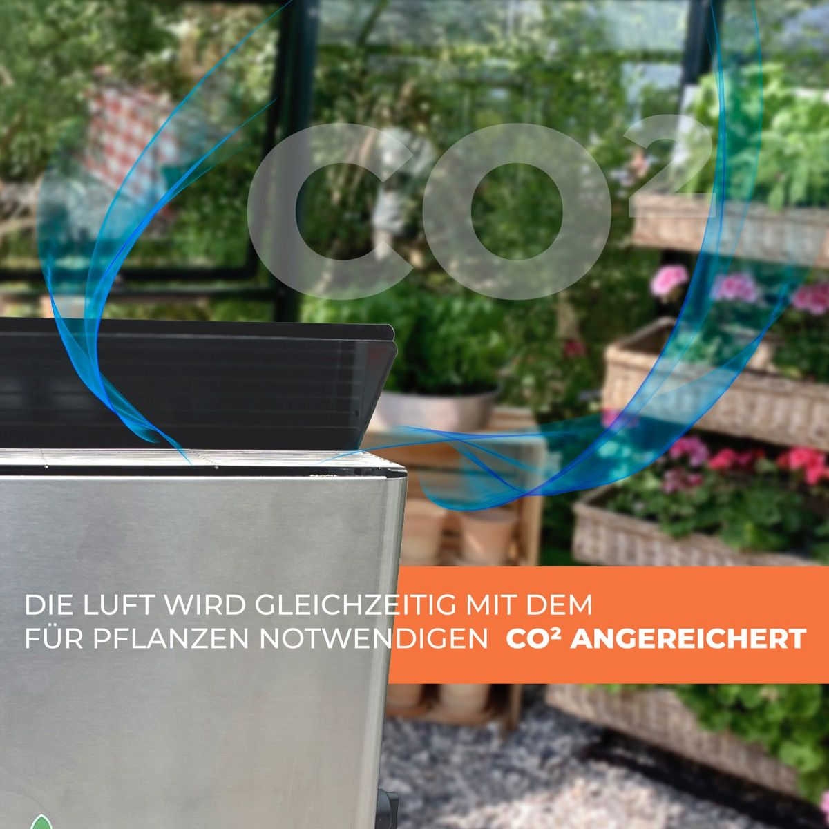 BioGreen Gas-Gewächshausheizung CO2-Generator Frostwächter "EcoPilot" 4200W
