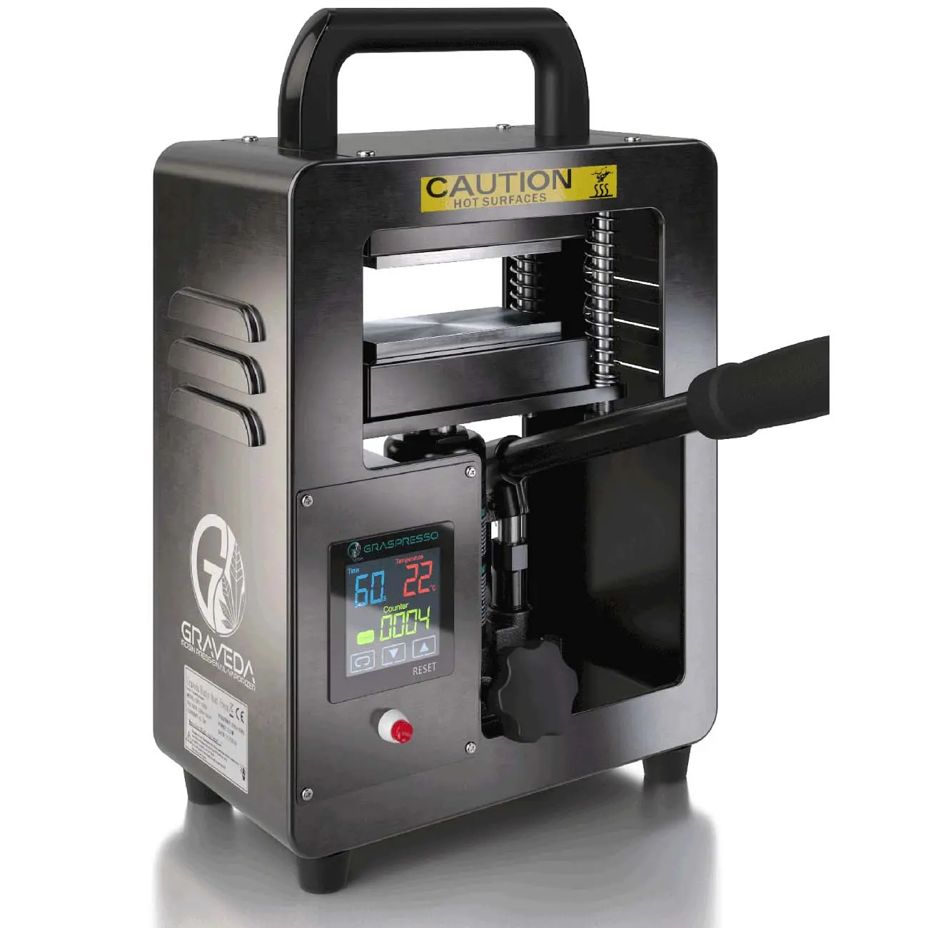 GRAVEDA Graspresso Rosin Hydraulik Heipresse 5T front