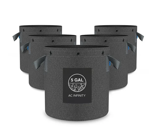 AC Infinity wiederverwendbare Stofftöpfe 19L 5er-Pack