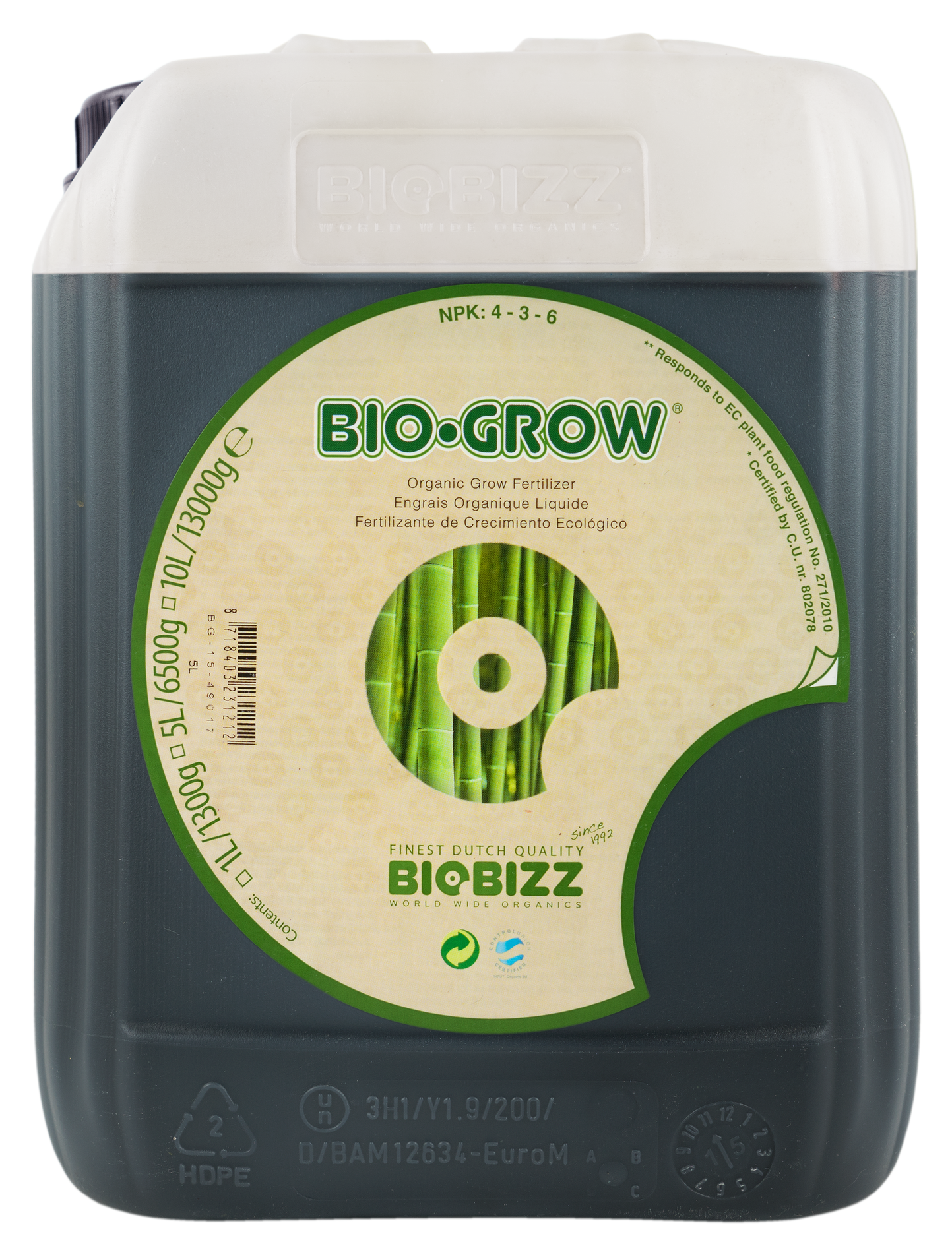 BioBizz BIO-GROW Wuchsdünger 5L