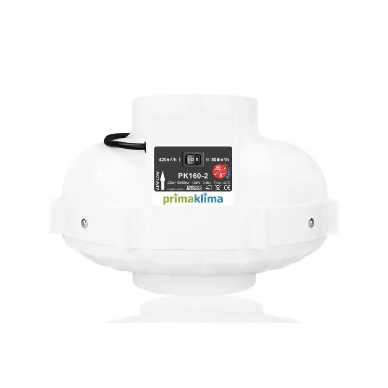 Prima Klima Rohrventilator 2-Speed 160mm