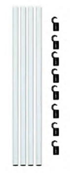 HOMEbox Fixture Poles Stangen-Set 150cm 22mm