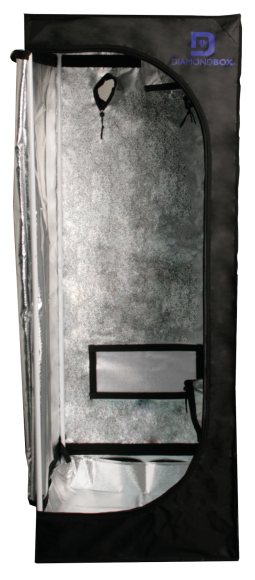 DiamondBox Zimmer-Gewächshaus Silver Line SL60 60x60x160cm Details 1