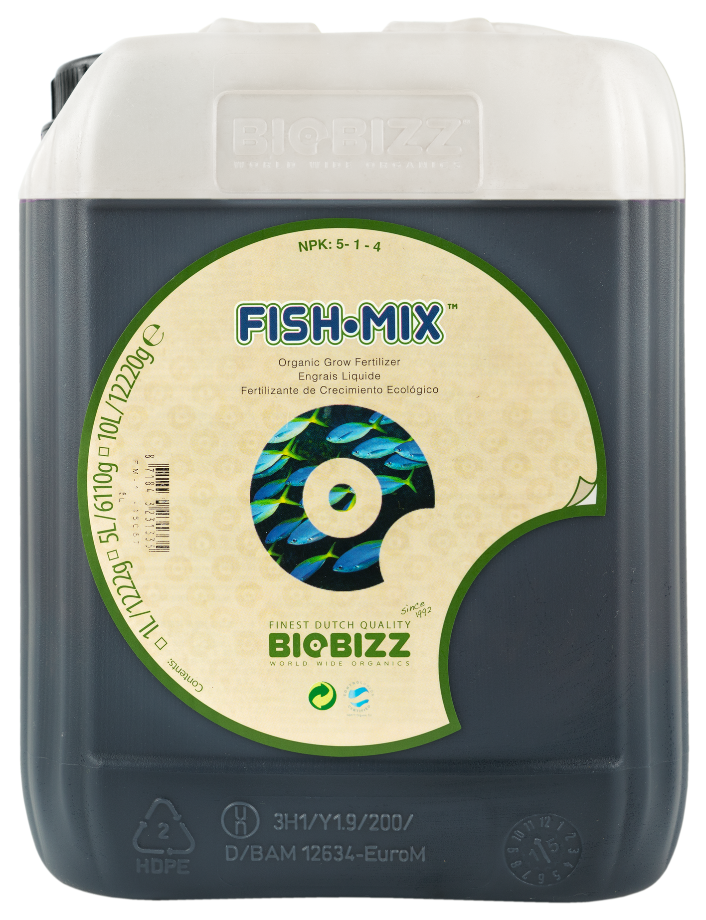 BioBizz FISH-MIX organischer Wuchsdünger 5L