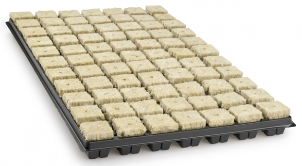 Grodan Anzuchtmatte mit Plastikuntersatz 77 Stück Details 2