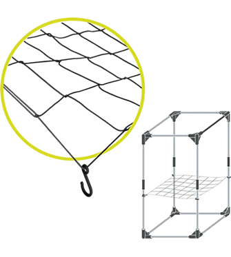 GHP Pronet modulable Pflanzennetz 60x60 bis 120x120cm GHP Pronet 120 modulable Pflanzennetz 60x60 bis 120x120cm