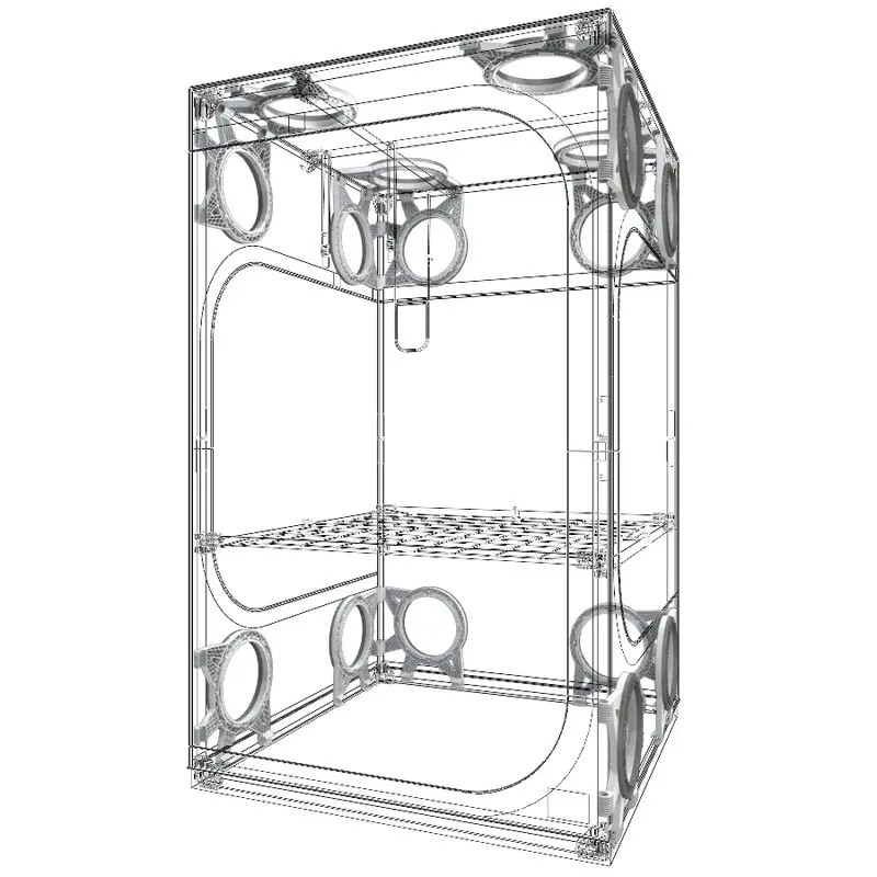Secret Jardin Dark Street DS60 Growbox 60x60x158cm Details 4