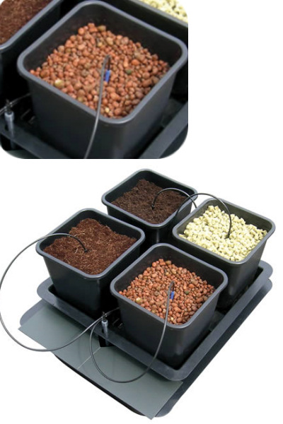 Nutriculture Wilma Large 4 Hydrosystem 4 x 11L Töpfe 75x75x20cm