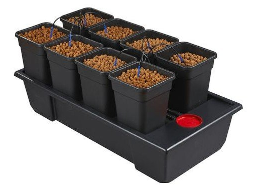 Nutriculture Wilma Small Wide 8 Hydrosystem 8 x 11L 120x60x20cm