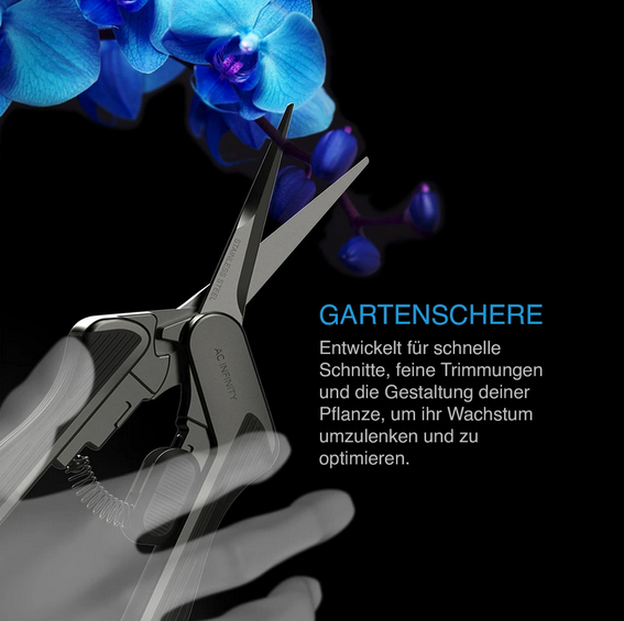Gartenschere aus Edelstahl, ergonomisches Leichtgewicht, Klingen gebogen Details 2