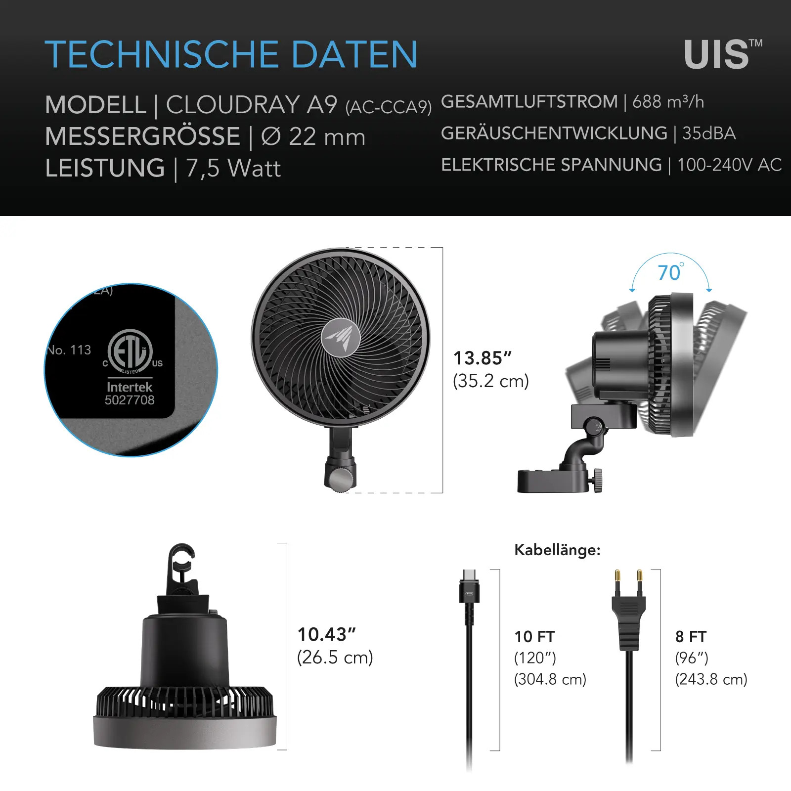 AC Infinity CLOUDRAY A9 Details 6